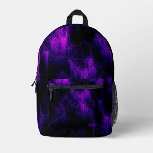 Sac À Dos Imprimé Améthyste Abstrait (Recto)