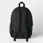 Sac À Dos Imprimé Amish Quilt Imprimer Couleurs Lumineuses Motif (Verso)