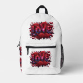 Sac À Dos Imprimé Amour (Recto)