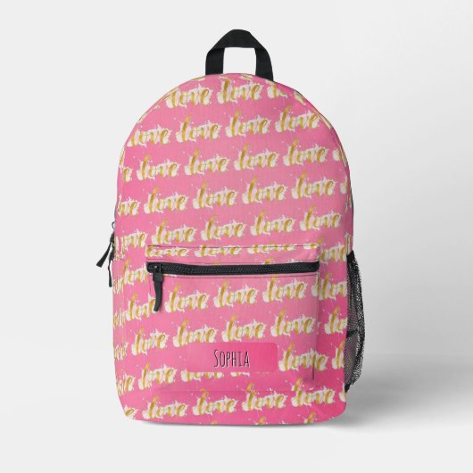 Sac À Dos Imprimé Amour (Recto)