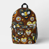 Sac À Dos Imprimé Amour de bourdon (Recto)