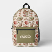 Sac À Dos Imprimé Amour de la lecture de livres (Recto)