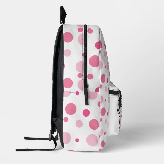Sac À Dos Imprimé Amour de soi jolis points roses (Gauche)