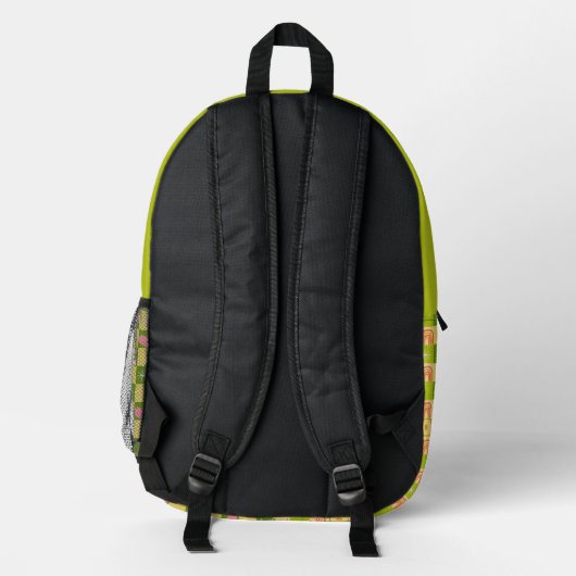 Sac À Dos Imprimé Amour et arc-en-ciel vert (Verso)