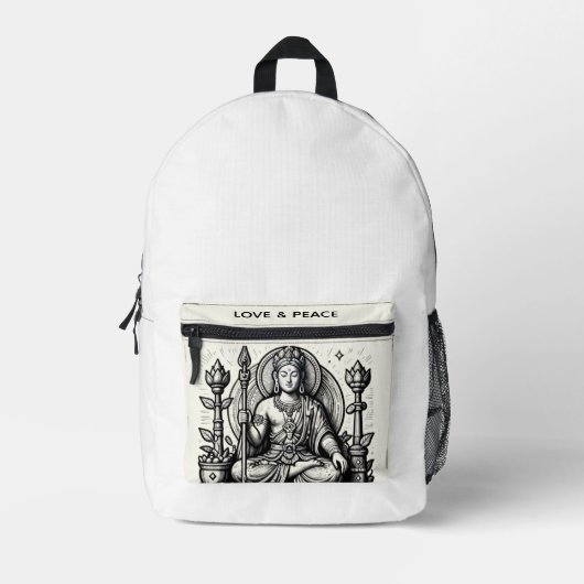 Sac À Dos Imprimé Amour et sérénité paisible (Recto)
