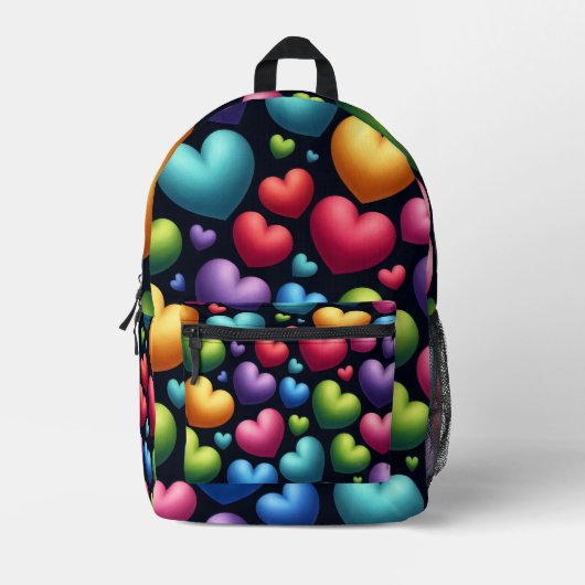 Sac À Dos Imprimé Amour vibrant (Recto)
