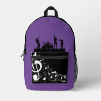 Amoureux de musique de bande violet chic