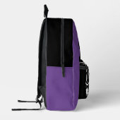 Sac À Dos Imprimé Amoureux de musique de bande violet chic (Gauche)