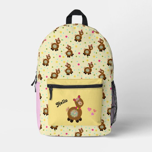 Sac À Dos Imprimé Amusant alpaga (Recto)