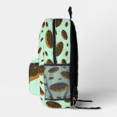 Sac À Dos Imprimé Amusants Aliments Donut Nom des enfants (Droite)