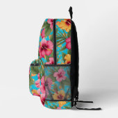 Sac À Dos Imprimé Ananas à fleurs tropicales (Droite)