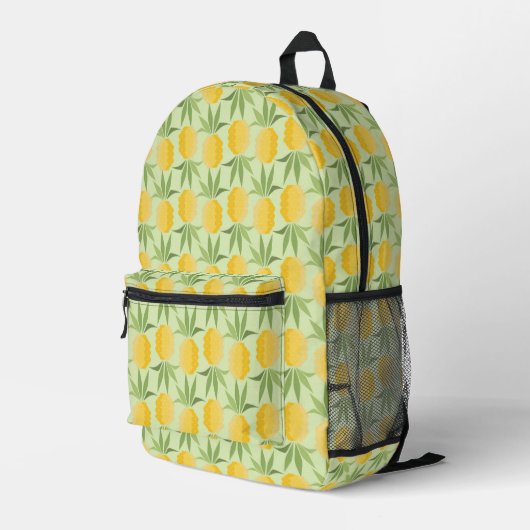 Sac À Dos Imprimé Ananas rétro (Coin arrière droit)