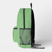 Sac À Dos Imprimé Ananas Super cool Monogramme moderne (Droite)