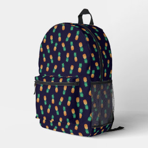 Sac À Dos Imprimé Ananas Sur Marine