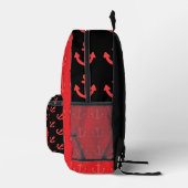Sac À Dos Imprimé Ancre rouge Répéter rouge noir (Droite)