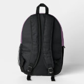 Sac À Dos Imprimé Ange Abstraite ailes Mandala Monogramme fractal (Verso)