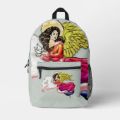 Sac À Dos Imprimé Ange de paix et d'harmonie (Recto)