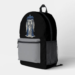 Sac À Dos Imprimé Angle de plaie avec boîte de police bleue 1