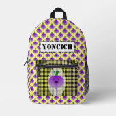 Sac À Dos Imprimé Angry Turnip par Kenneth Yoncich (Recto)