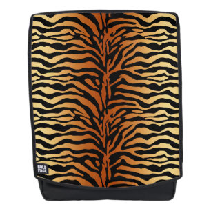 Sac À Dos Imprimé animalier rayures de tigre, ambre, noir et