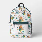 Sac À Dos Imprimé Animaux de la forêt musicale (Recto)