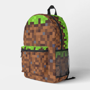 Sac À Dos Imprimé Anniversaire de gamer à gazon pixel