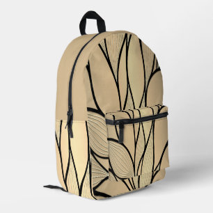 Sac À Dos Imprimé Antique Gold Hues Creative Leave Motif