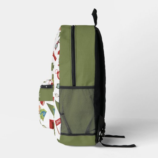 Sac À Dos Imprimé Appeler Tous Les Enfants De Campers Heureux (Droite)