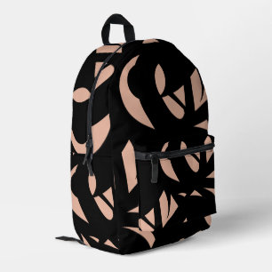 Sac À Dos Imprimé Appréciable Pêche d'Art Moderne / Noir