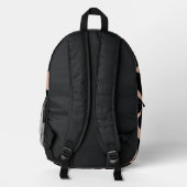 Sac À Dos Imprimé Appréciable Pêche d'Art Moderne / Noir (Verso)