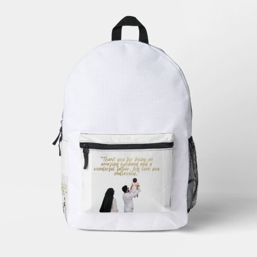 Sac À Dos Imprimé Appréciation du mari et du père (Recto)