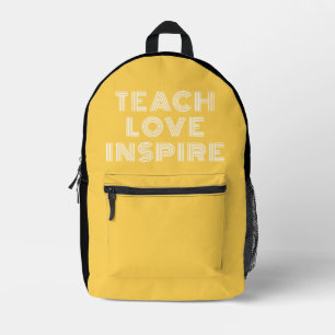 Sac À Dos Imprimé Apprentissage Amour Inspirer Citation Appréciation