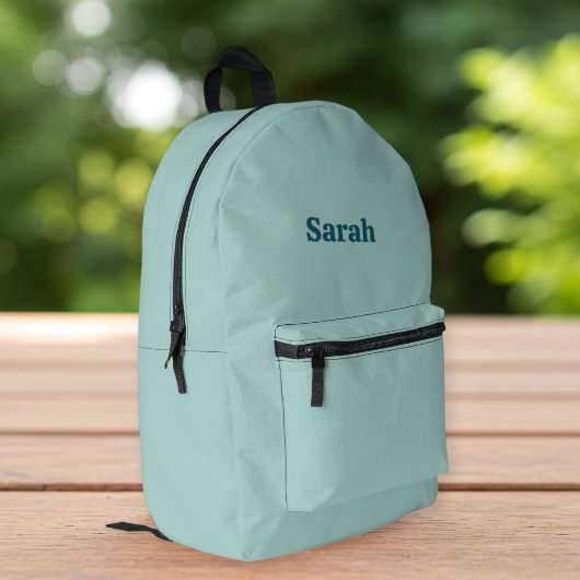 Sac À Dos Imprimé Aqua-Green Backpack - Elegant and Versatile