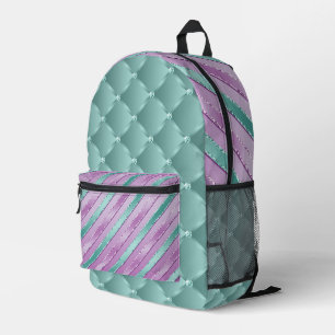SAC À DOS IMPRIMÉ AQUA & PURPLE SHIMMER LOIN TUFTED LOIN & STRIPES