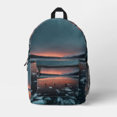 Sac À Dos Imprimé Aqua Radiance : Sunset Beauty Backpack" (Recto)
