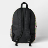 Sac À Dos Imprimé Aquarelle colorée Llama Motif (Verso)