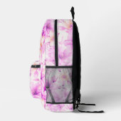 Sac À Dos Imprimé Aquarelle délicate Fleurs roses (Droite)