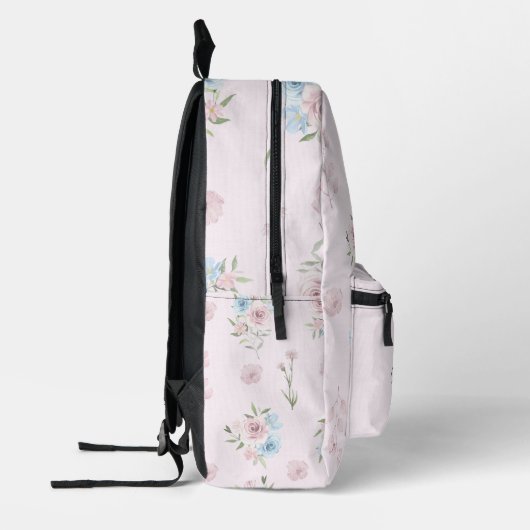 Sac À Dos Imprimé Aquarelle douce Pastel Rose Forêt (Gauche)