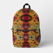 Sac À Dos Imprimé Aquarelle Et Encre Expressionnisme Abstrait Art (Recto)