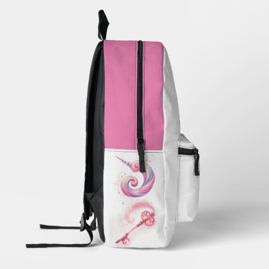 Sac À Dos Imprimé Aquarelle Fleur Rose Potion Fée Champion (Gauche)