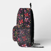 Sac À Dos Imprimé Aquarelle Fleur sauvage foncé (Droite)