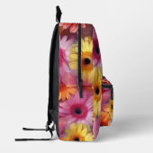 Sac À Dos Imprimé Aquarelle initiale personnalisée Fleurs Gerbera (Gauche)