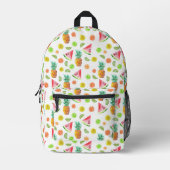 Sac À Dos Imprimé Aquarelle Motif de fruits en conserve (Recto)