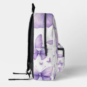 Sac À Dos Imprimé Aquarelle Papillon pourpre (Gauche)