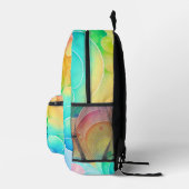 Sac À Dos Imprimé Aquarelle Pastel Arc-en-ciel nuages Monogramme (Droite)