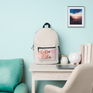 Sac À Dos Imprimé Aquarelle Peinture éclats Boss Lady
