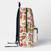 Sac À Dos Imprimé Aquarelle Pizza Slices Motif Enfants Nom école (Gauche)