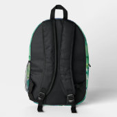 Sac À Dos Imprimé Aquarelle verte (Verso)