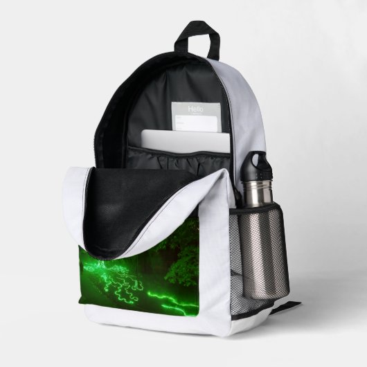 Sac À Dos Imprimé Arbre magique 11 (Coin arrière droit (ouvert))