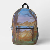 Sac À Dos Imprimé Arbres au coucher du soleil (Recto)